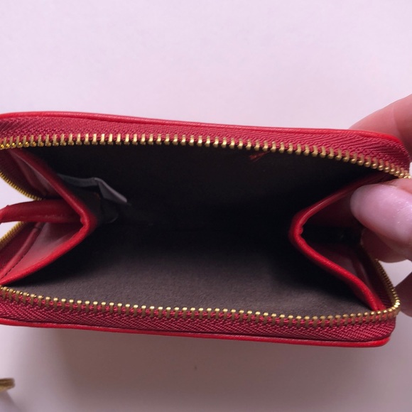 LOU LOU BOUTIQUE Coin Wallet Keychain Red NWT - Picture 4 of 6